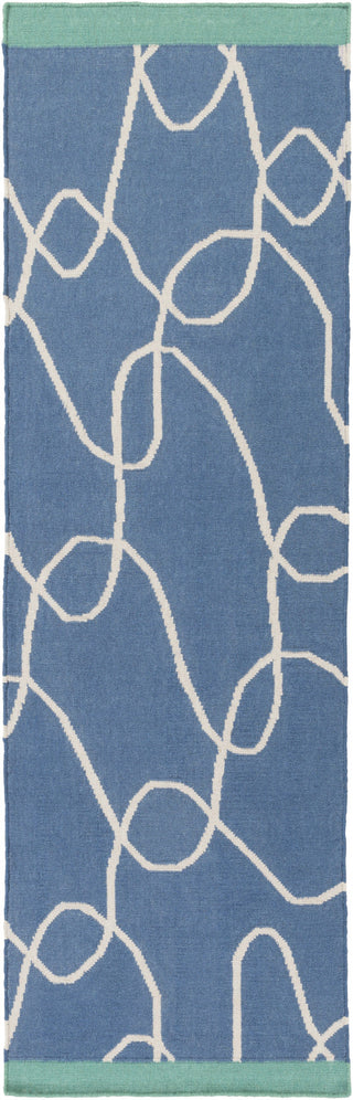 Surya Textila TXT-3001 Cobalt Area Rug by Lotta Jansdotter 2'6'' x 8' Runner