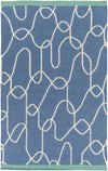 Surya Textila TXT-3001 Cobalt Area Rug by Lotta Jansdotter 5' x 8'