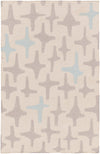 Surya Textila TXT-3005 Sky Blue Area Rug by Lotta Jansdotter 5' x 8'