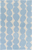 Surya Textila TXT-3011 Sky Blue Area Rug by Lotta Jansdotter 5' x 8'