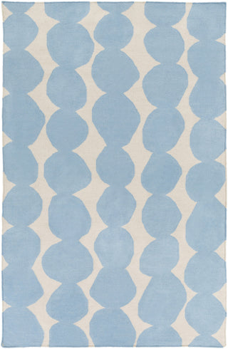 Surya Textila TXT-3011 Sky Blue Area Rug by Lotta Jansdotter 5' x 8'