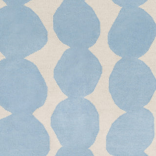 Surya Textila TXT-3011 Sky Blue Hand Woven Area Rug by Lotta Jansdotter Sample Swatch