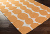 Surya Textila TXT-3013 Burnt Orange Hand Woven Area Rug by Lotta Jansdotter 5x8 Corner