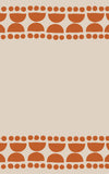 Surya Textila TXT-3019 Orange Area Rug by Lotta Jansdotter 5' X 8'