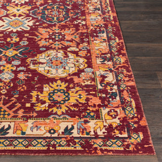 Surya Trailblazer TZR-1000 Medium Gray Wheat Bright Orange Denim Saffron Area Rug Detail Image