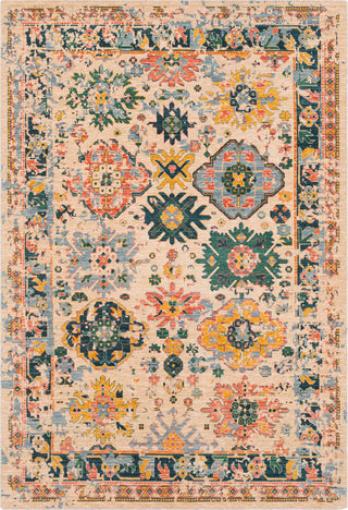 Surya Trailblazer TZR-1002 Wheat Medium Gray Bright Orange Saffron Denim Area Rug main image