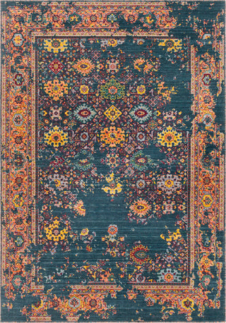 Surya Trailblazer TZR-1012 Bright Orange Dark Red Saffron Green Medium Gray Area Rug main image