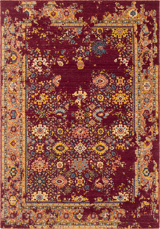 Surya Trailblazer TZR-1014 Medium Gray Denim Wheat Saffron Bright Orange Area Rug main image