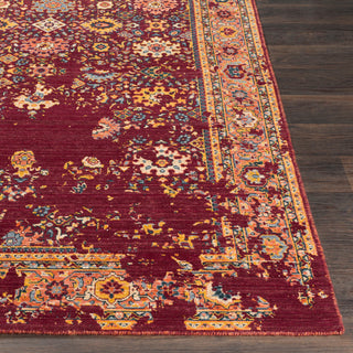 Surya Trailblazer TZR-1014 Medium Gray Denim Wheat Saffron Bright Orange Area Rug Detail Image