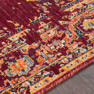 Surya Trailblazer TZR-1014 Medium Gray Denim Wheat Saffron Bright Orange Area Rug Texture Image