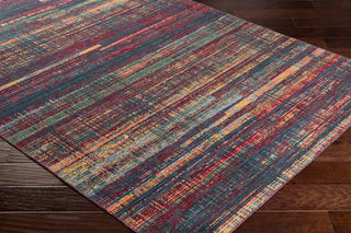 Surya Trailblazer TZR-1015 Dark Red Green Saffron Bright Orange Medium Gray Area Rug Corner Image