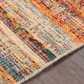 Surya Trailblazer TZR-1016 Wheat Saffron Dark Red Green Bright Orange Area Rug Texture Image