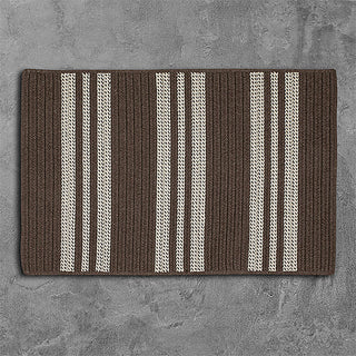 Colonial Mills Sunbrella Southport Stripe UH09 Mink Area Rug main image