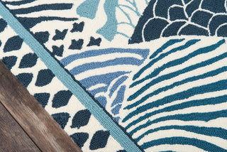 Momeni Under A Loggia UND-1 Blue Area Rug by MADCAP Close up