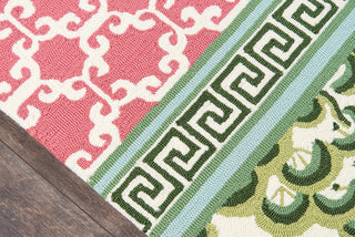 Momeni Under A Loggia UND-4 Pink Area Rug by MADCAP Close up