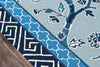 Momeni Under A Loggia UND-5 Blue Area Rug by MADCAP Close up