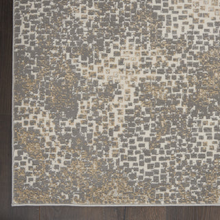 Nourison MA90 Uptown UPT02 Beige/Grey Area Rug by Michael Amini Corner 