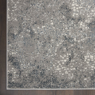 Nourison MA90 Uptown UPT02 Grey Area Rug by Michael Amini Corner 