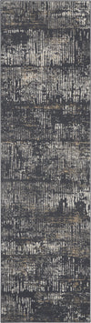Nourison MA90 Uptown UPT03 Charcoal Grey Area Rug by Michael Amini 2'2'' X 7'6'' Runner