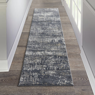 Nourison MA90 Uptown UPT03 Charcoal Grey Area Rug by Michael Amini Room Scene 2