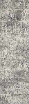 Nourison MA90 Uptown UPT03 Ivory/Grey Area Rug by Michael Amini 2'2'' X 7'6'' Runner