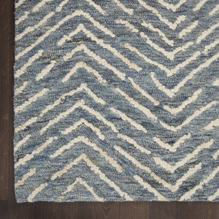 Nourison Vail VAI02 Indigo/Ivory Area Rug