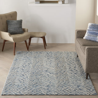 Nourison Vail VAI02 Indigo/Ivory Area Rug