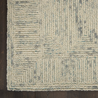 Nourison Vail VAI04 Ivory/Grey/Teal Area Rug