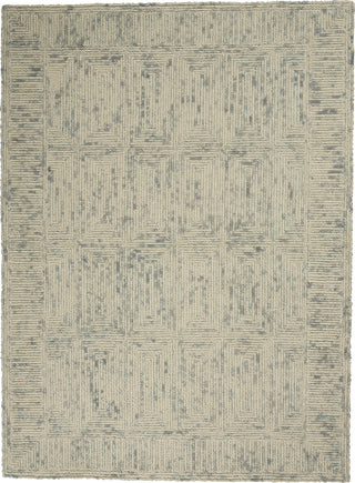 Nourison Vail VAI04 Ivory/Grey/Teal Area Rug