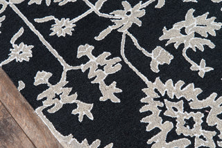 Momeni Valencia VAL-4 Charcoal Area Rug Close up