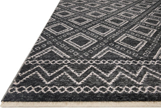 Loloi II Vance VAN-05 Charcoal / Dove Area Rug Corner Image