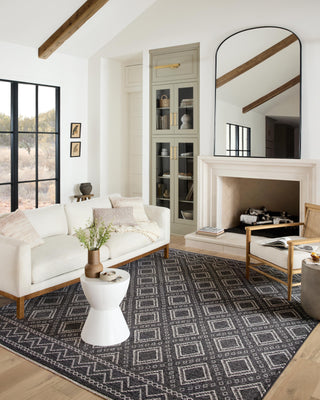 Loloi II Vance VAN-05 Charcoal / Dove Area Rug Lifestyle Image Feature