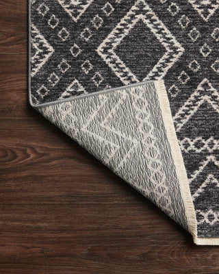 Loloi II Vance VAN-05 Charcoal / Dove Area Rug Backing Image