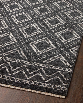 Loloi II Vance VAN-05 Charcoal / Dove Area Rug Angle Image