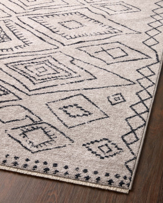 Loloi II Vance VAN-06 Dove / Charcoal Area Rug Angle Image