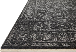 Loloi II Vance VAN-09 Charcoal / Dove Area Rug Corner Image