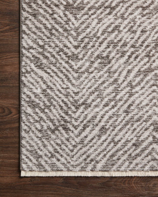 Loloi II Vance VAN-10 Taupe / Dove Area Rug Corner Image