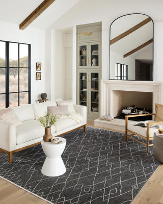 Loloi II Vance VAN-11 Charcoal / Dove Area Rug Lifestyle Image Feature