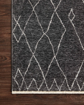 Loloi II Vance VAN-11 Charcoal / Dove Area Rug Corner Image