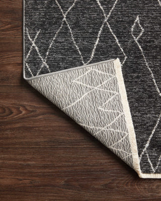 Loloi II Vance VAN-11 Charcoal / Dove Area Rug Backing Image