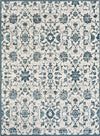 Surya Varanasi VAR-2310 Teal Pale Blue Medium Gray Light Camel White Area Rug Mirror main image