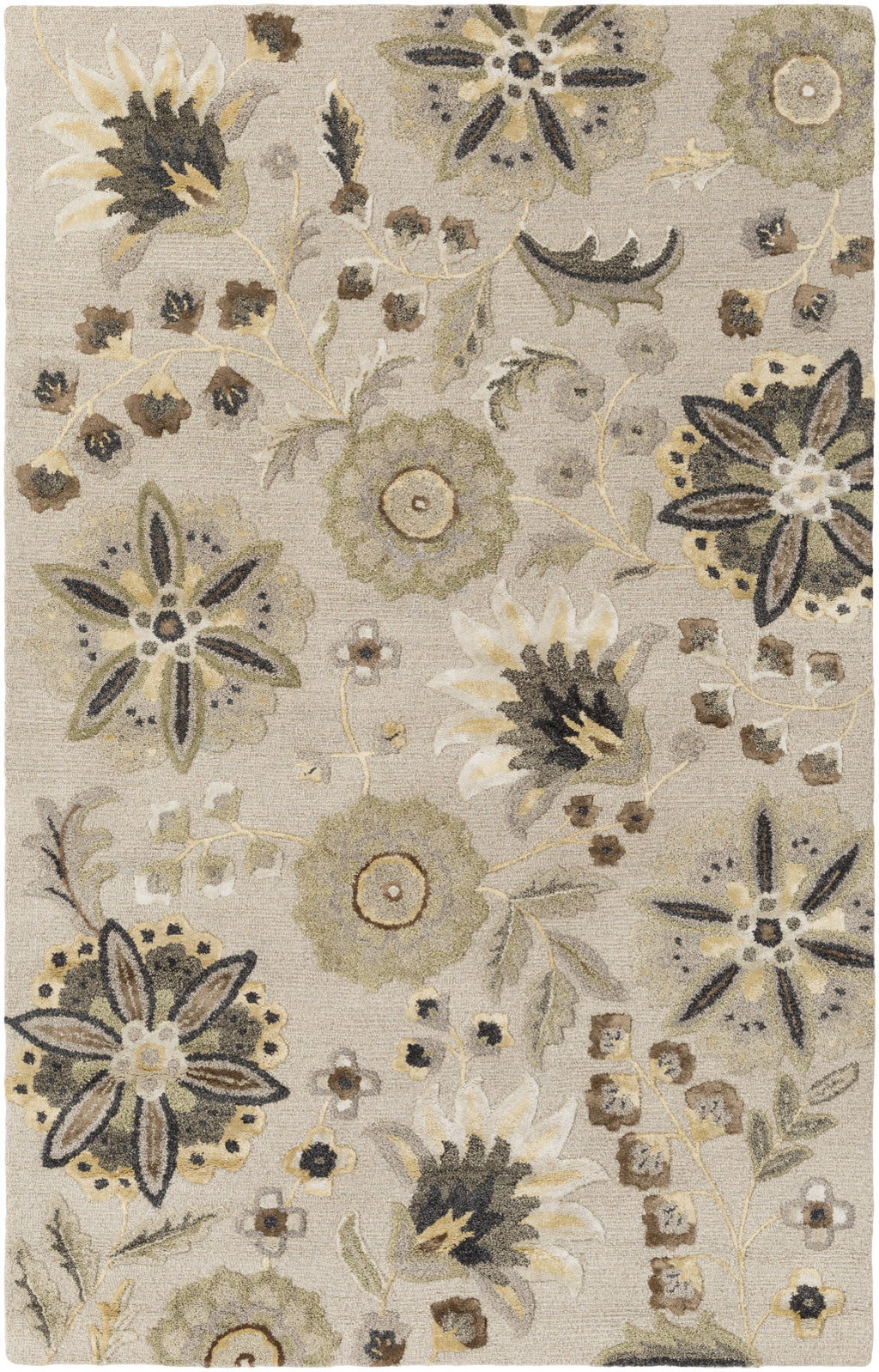 Verdant VDT-1001 White Area Rug by Surya