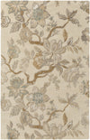 Verdant VDT-1002 White Area Rug by Surya 5' X 7'6''