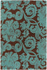 Chandra Venetian VEN-6002 Brown/Aqua Area Rug main image