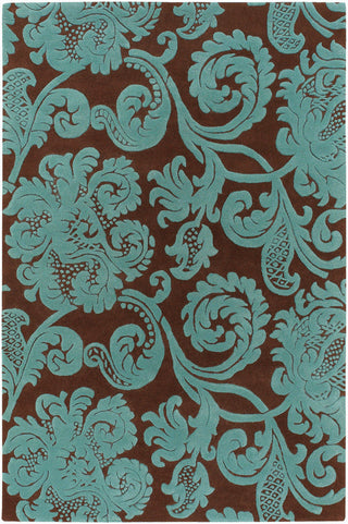 Chandra Venetian VEN-6002 Brown/Aqua Area Rug main image