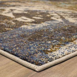 Karastan Vanguard by Drew and Jonathan Home Venerable Smokey Grey Area Rug Lifestyle Image