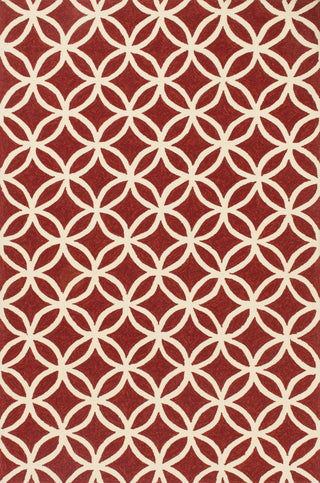 Loloi Venice Beach VB-05 Red / Ivory Area Rug Main