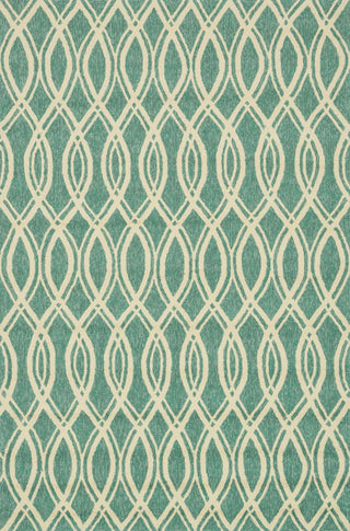 Loloi Venice Beach VB-10 Turquoise / Ivory Area Rug main image