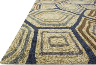 Loloi Venice Beach VB-25 Camel/Navy Area Rug Detail Shot Feature