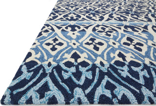 Loloi Venice Beach VB-26 Blue/Ivory Area Rug Detail Shot Feature